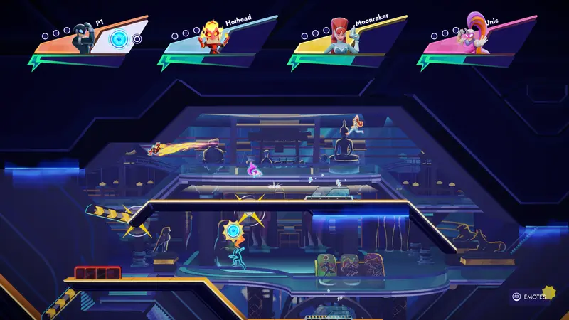 A multi-level campaign course in SpeedRunners 2